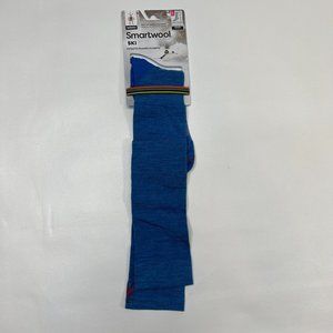 Smartwool Ski Zero Cushion Socks Unisex XL Blue Over-the-Calf Ultra Light NEW